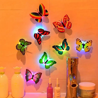 6 PCS ,LED Butterfly Night Light Pack Of (6 Pcs)