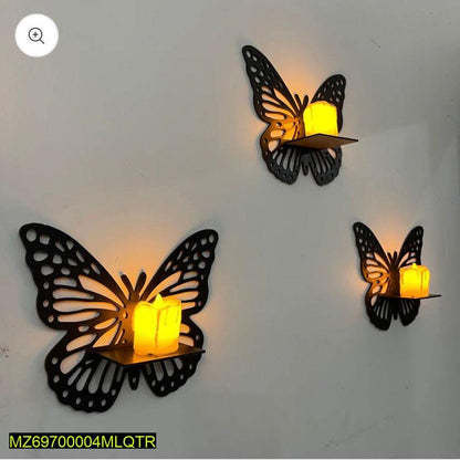 MDF Wall Decoration beautiful butterfly ,pack of 3